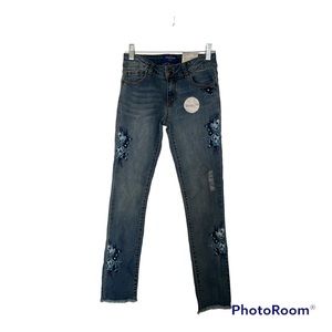Girls Embroidered Jeans